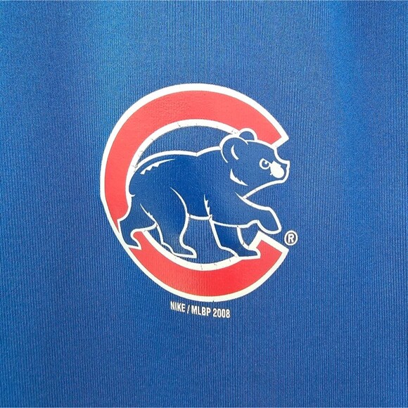 Nike Dri Fit MLB Chicago Cub Two Tone Colorblock Short Sleeve Youth Tee Sz M - Picture 5 of 14